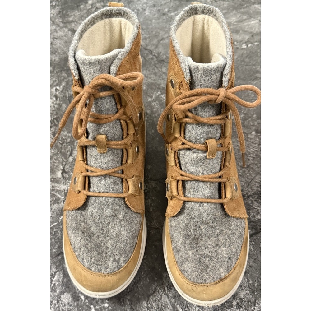Sorel Womens Explorer Joan Felt/Suede Waterproof Boots 100g Insulation Winter 10